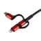 3 in 1 USB-C iPhone Micro USB to HDMI TV Cable 1080P Screen Mirroring Adapter 2M