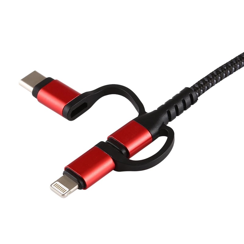 3 in 1 USB-C iPhone Micro USB to HDMI TV Cable 1080P Screen Mirroring Adapter 2M