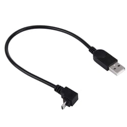 28cm 90 degree right angle micro usb to usb short charging and data cable