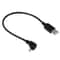 28cm 90 Degree Right Angle Micro USB to USB Short Charging and Data Cable