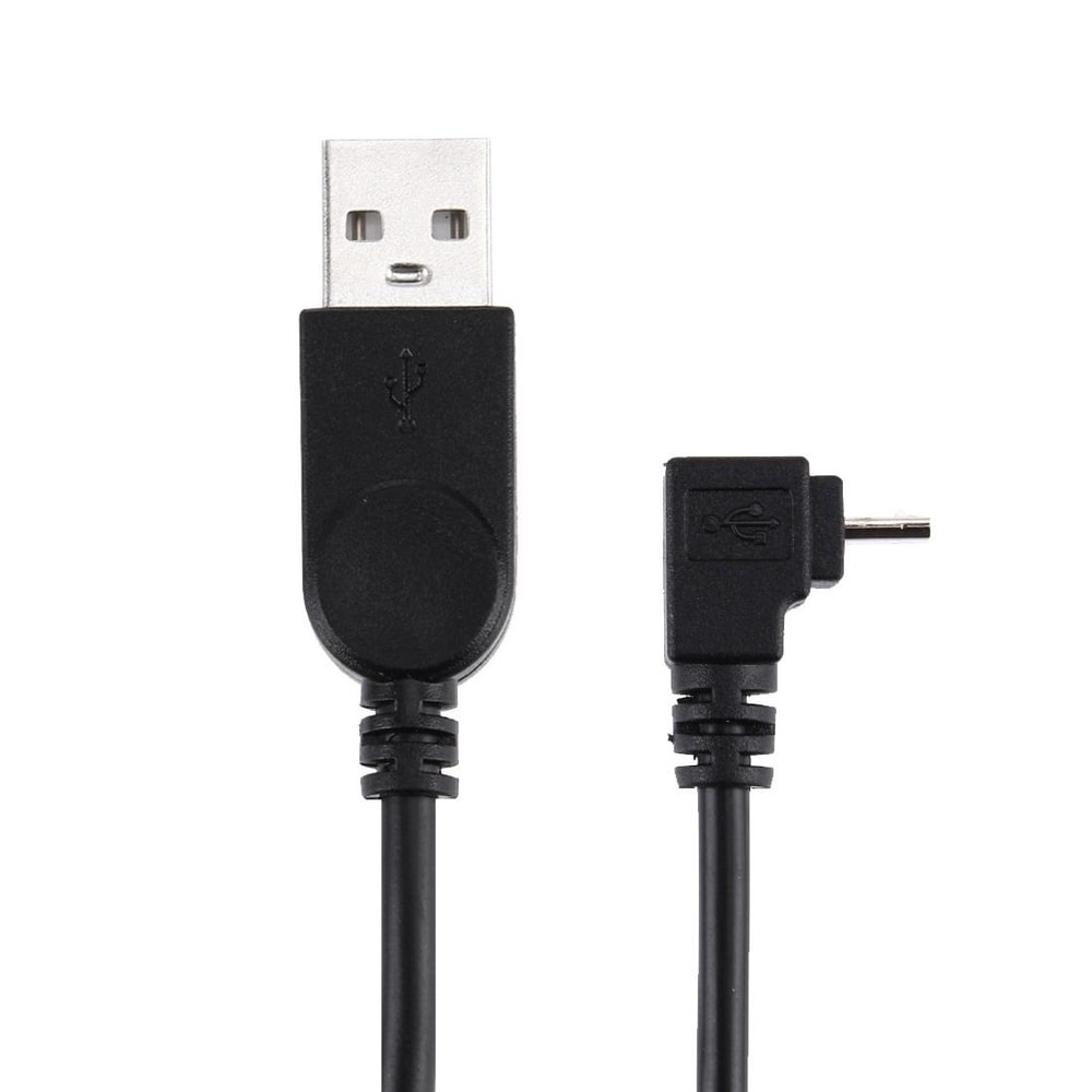 28cm 90 Degree Right Angle Micro USB to USB Short Charging and Data Cable