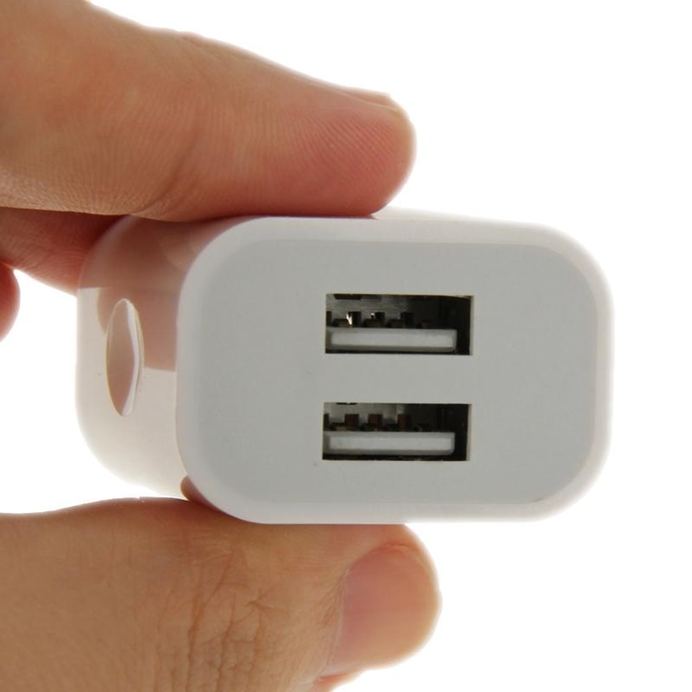 Dual USB Wall Charger 5V 2A Fast Charging Adapter for iPhone Android Devices