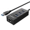 3-Port USB 3.0 Hub with Gigabit Ethernet Adapter, USB to Ethernet RJ45 Network for Laptop Desktop Ultrabook