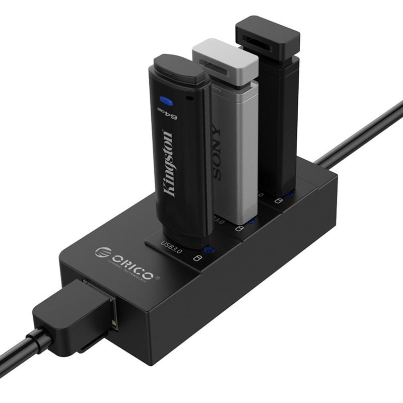 3-Port USB 3.0 Hub with Gigabit Ethernet Adapter, USB to Ethernet RJ45 Network for Laptop Desktop Ultrabook