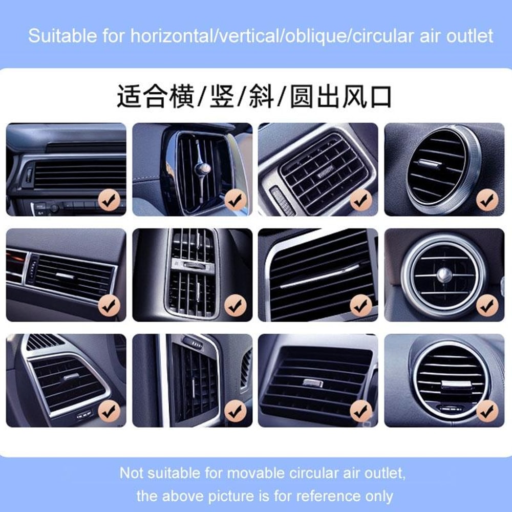 Solar Fast Wireless Car Charger Automatic Clamp Air Vent Phone Holder Navigation Mount