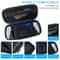 PlayStation Portal EVA Leather Travel Carrying Case Protective Storage Bag with Stand Function Black