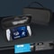PlayStation Portal EVA Leather Travel Carrying Case Protective Storage Bag with Stand Function Black