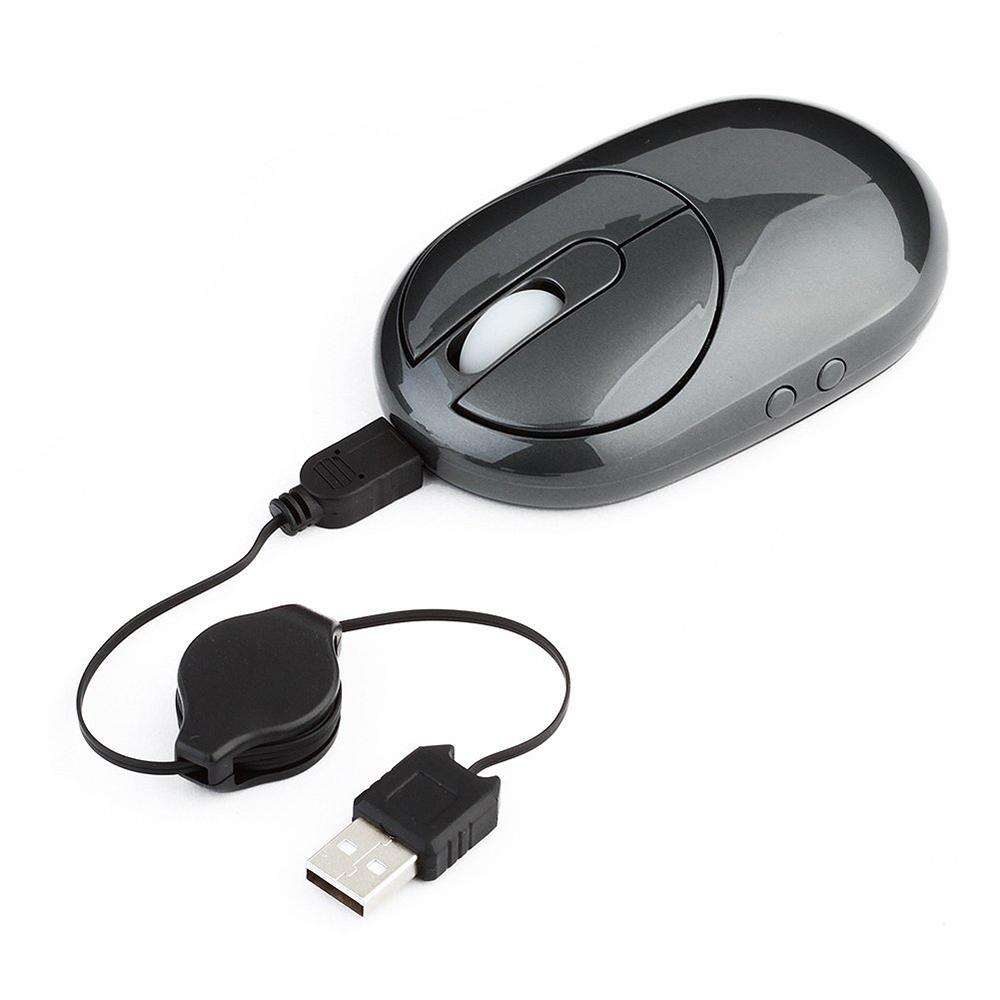 MZ-012 2.4GHz Wireless Rechargeable Mouse with USB Hub & Charging Dock 1200 DPI Optical