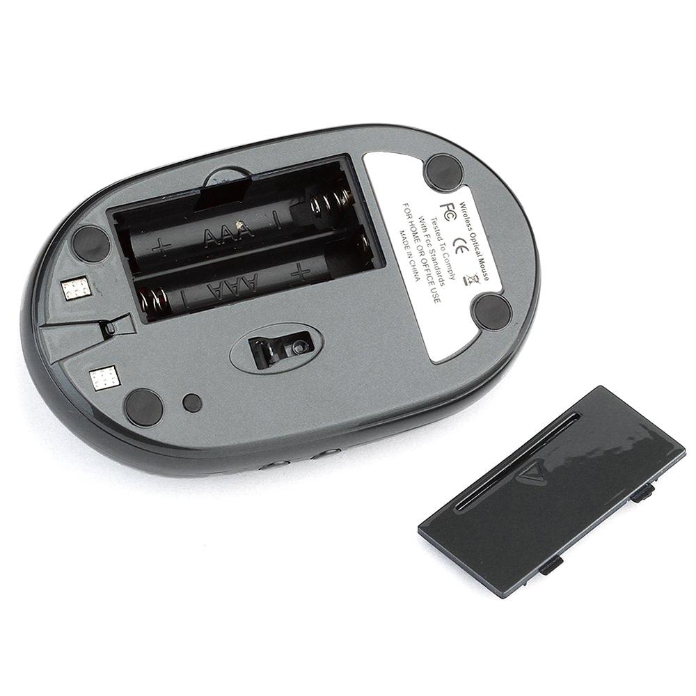 MZ-012 2.4GHz Wireless Rechargeable Mouse with USB Hub & Charging Dock 1200 DPI Optical