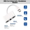 3 in 1 USB-C Audio Adapter with PD Charging and 3.5mm Jack Converter White