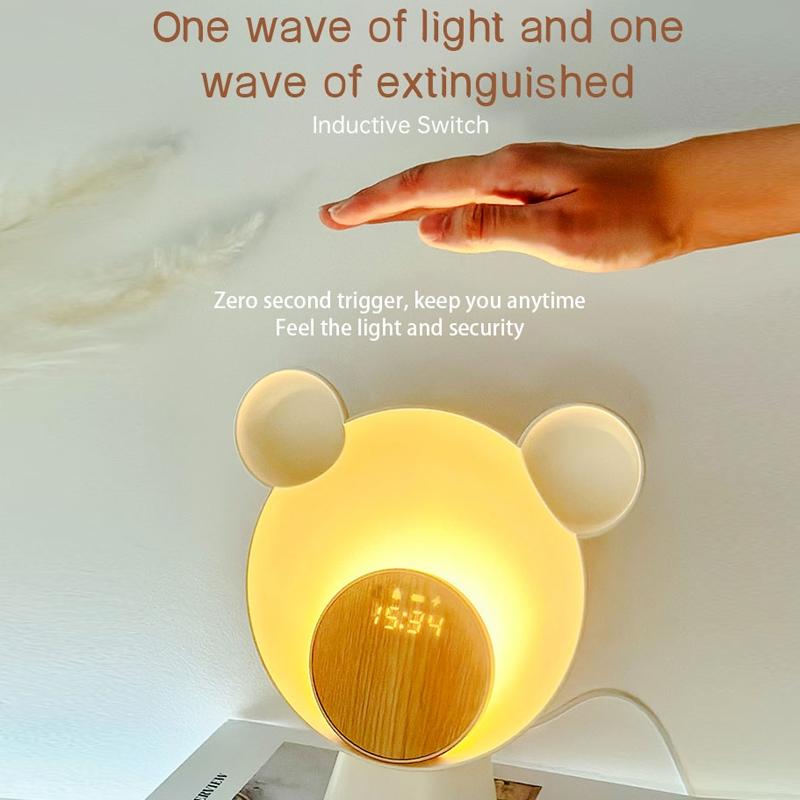Smart Alarm Clock Speaker with Wireless Charging Night Light & Bluetooth 5.0