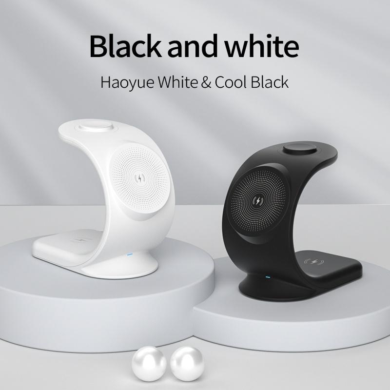 OJD-83 3-in-1 Magnetic Wireless Charging Station Stand for iPhone, Apple Watch & AirPods Fast Charging Dock