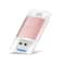 Richwell 3-in-1 OTG 128GB USB 3.0 Flash Drive Type-C Lightning USB Drive Metal Rose Gold