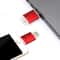 Richwell 3-in-1 OTG 128GB USB 3.0 Flash Drive Type-C Lightning USB Drive Metal Rose Gold