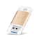 Richwell 3-in-1 OTG 128GB USB 3.0 Flash Drive Type-C Lightning USB Drive Metal Rose Gold