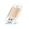 Richwell 3-in-1 OTG 128GB USB 3.0 Flash Drive Type-C Lightning USB Drive Metal Rose Gold