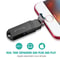 Richwell 64GB OTG Flash Drive Type-C, Lightning 8 Pin & USB 3.0 Metal Memory Stick