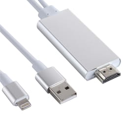 lightning to hdmi adapter cable with usb charging for iphone screen mirroring to hdtv