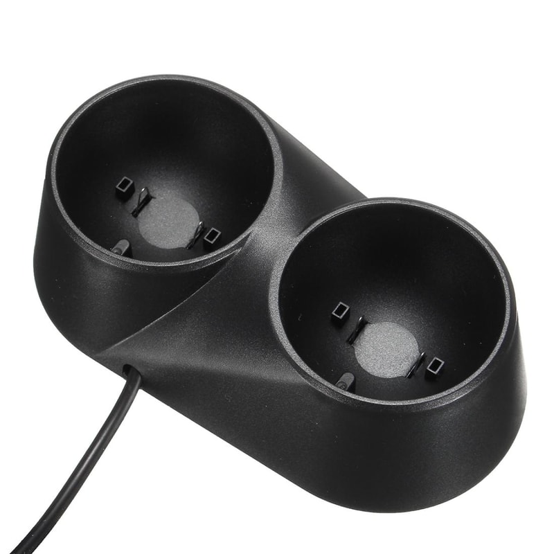 PS4 VR Controller Charger Dual USB Dock Stand for PSVR Move