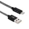 25cm USB to 8 Pin iPhone Charging Cable Metal Head Short Durable Data Sync Cord