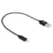 25cm USB to 8 Pin iPhone Charging Cable Metal Head Short Durable Data Sync Cord