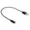 25cm USB to 8 Pin iPhone Charging Cable Metal Head Short Durable Data Sync Cord