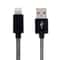 25cm USB to 8 Pin iPhone Charging Cable Metal Head Short Durable Data Sync Cord