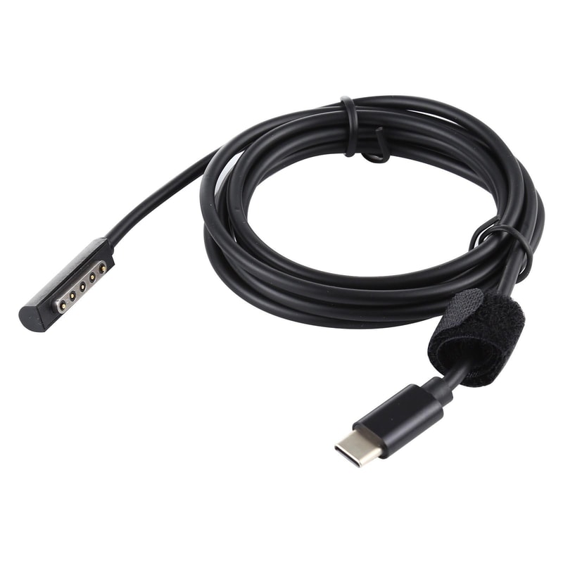 65W USB-C PD Fast Charging Cable for Microsoft Surface Pro 2 with Surface Connect Adapter 1.5m