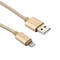 Braided Gold Lightning Charging Cable 1M Fast Sync USB Data Charger For IPhone And IPad 1