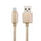 Braided Gold Lightning Charging Cable 1M Fast Sync USB Data Charger For IPhone And IPad 4