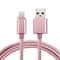 Braided Gold Lightning Charging Cable 1M Fast Sync USB Data Charger For IPhone And IPad 5