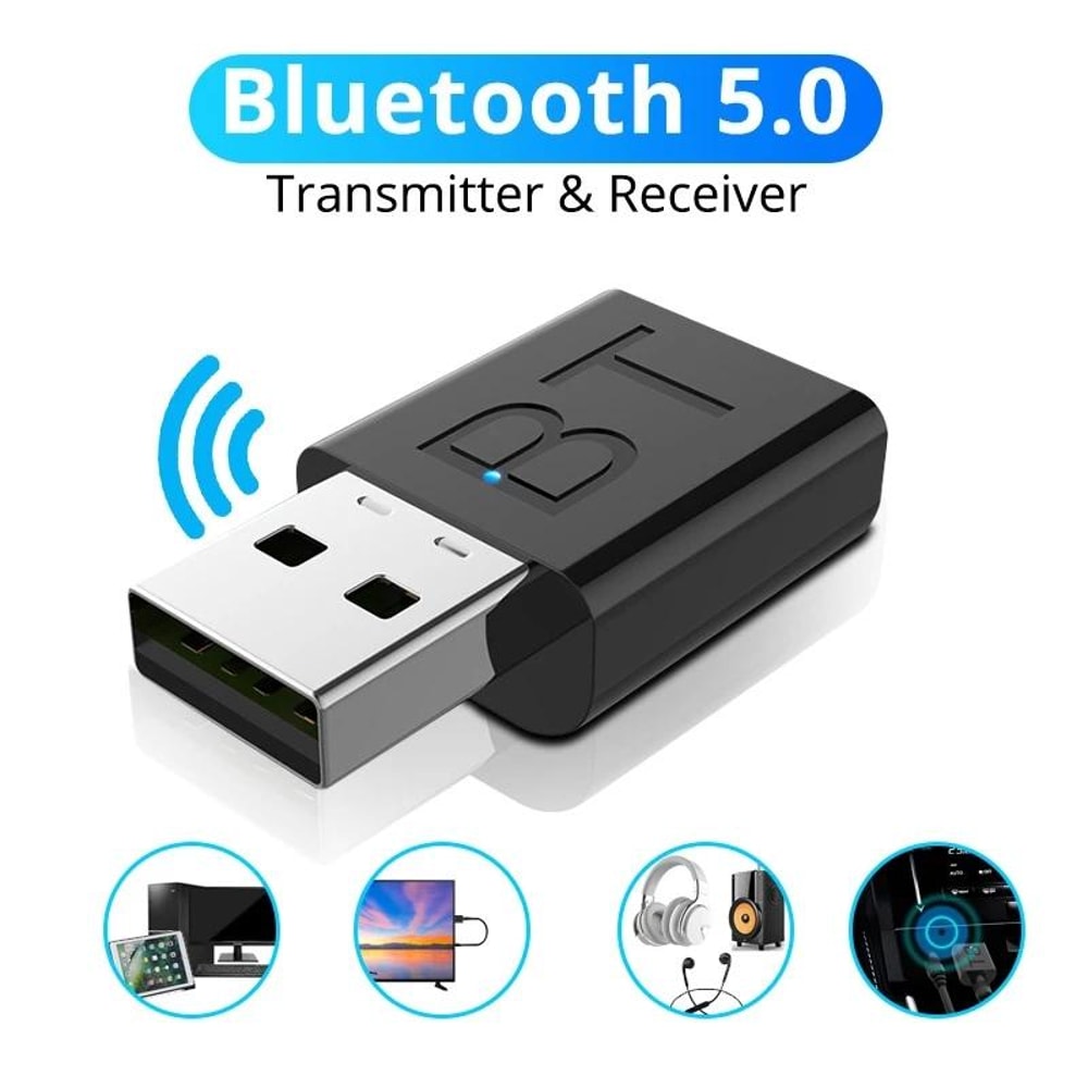 BT005 Bluetooth 5.0 USB Audio Receiver Adapter for Car Stereo, Speakers & AUX Systems