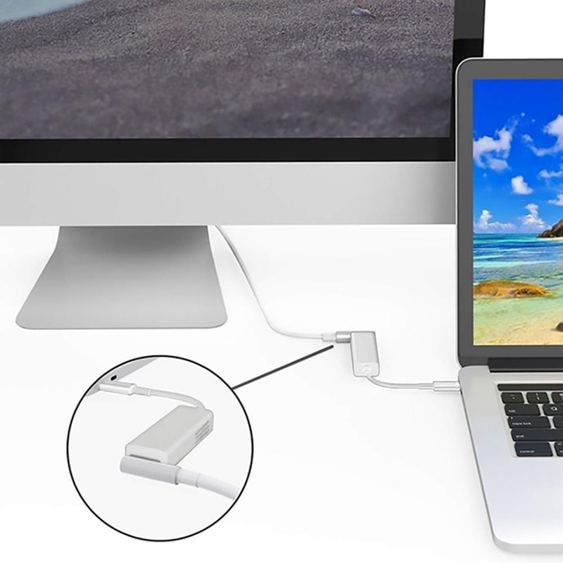 MagSafe to USB C Charging Adapter for MacBook Pro Air and USB C Devices Fast Magnetic Converter