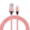 Braided 8 Pin USB Charging Cable 1M Metal Head Fast Sync Data Charger For IPhone And IPad 0