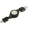 Retractable Mini USB 2.0 Charging & Data Sync Cable for Motorola V3, MP3 Players, GPS and Cameras