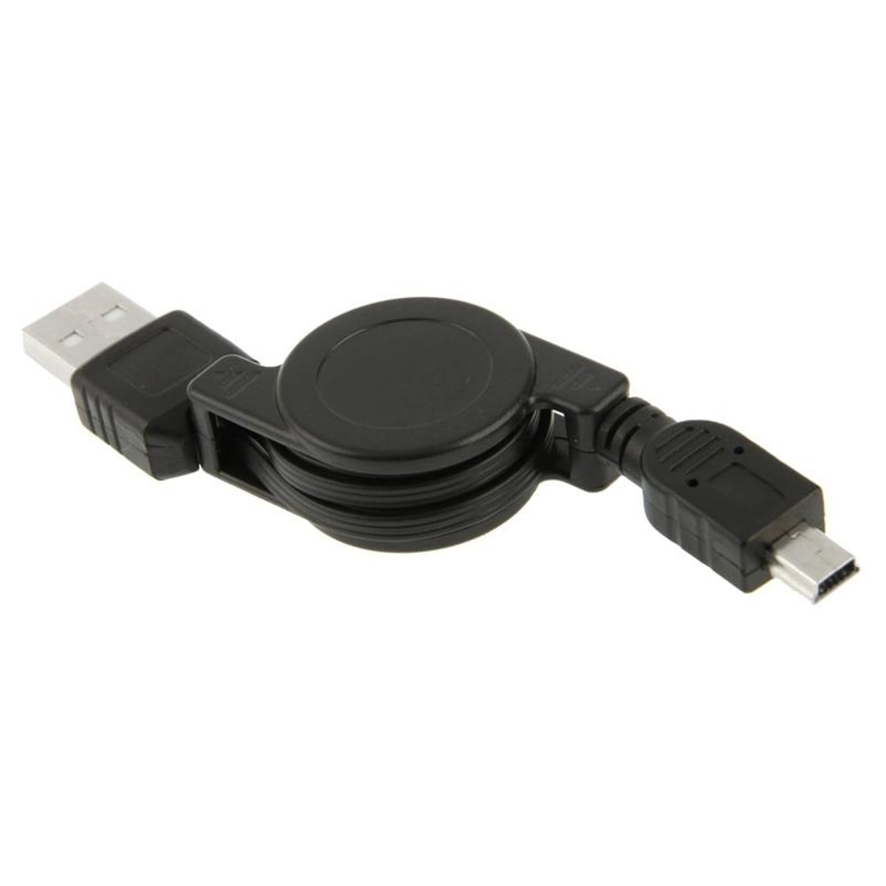 Retractable Mini USB 2.0 Charging & Data Sync Cable for Motorola V3, MP3 Players, GPS and Cameras