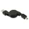 Retractable Mini USB 2.0 Charging & Data Sync Cable for Motorola V3, MP3 Players, GPS and Cameras