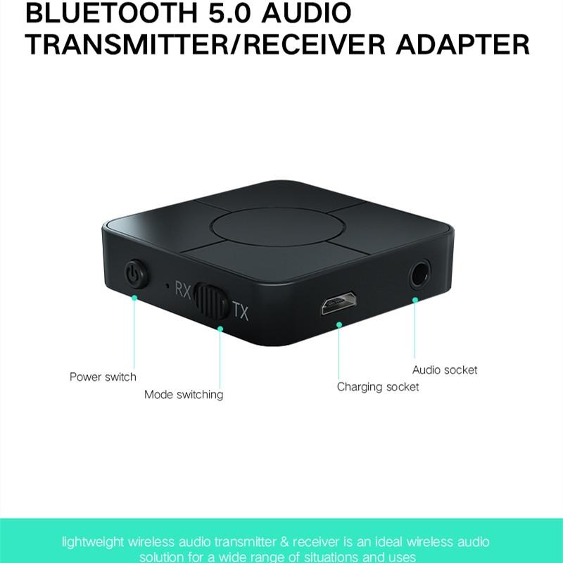 KN326 Bluetooth 5.0 Audio Receiver Transmitter for TV Car Stereo and Wireless Headphones