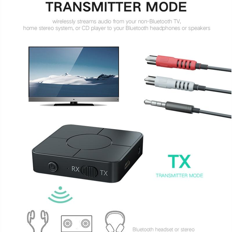 KN326 Bluetooth 5.0 Audio Receiver Transmitter for TV Car Stereo and Wireless Headphones