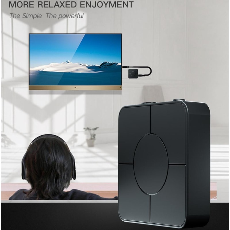 KN326 Bluetooth 5.0 Audio Receiver Transmitter for TV Car Stereo and Wireless Headphones