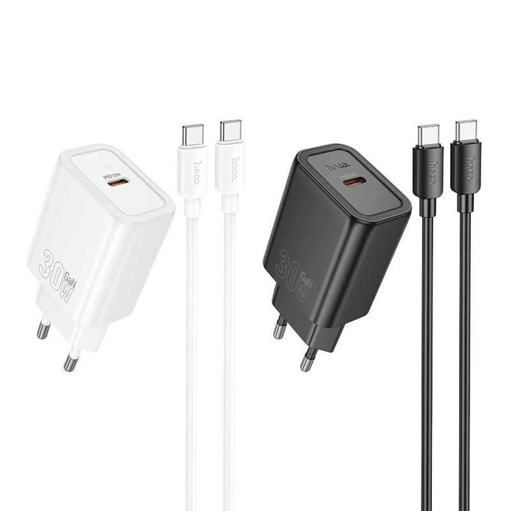 N62 30W USB-C Fast Charger Set with Type-C Cable for Phones, Tablets and Everyday Travel