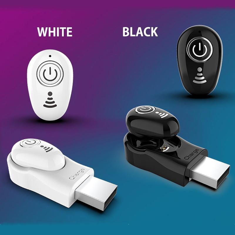 S650 Mini Invisible Bluetooth Earbud with Microphone for Calls, Driving and Sports
