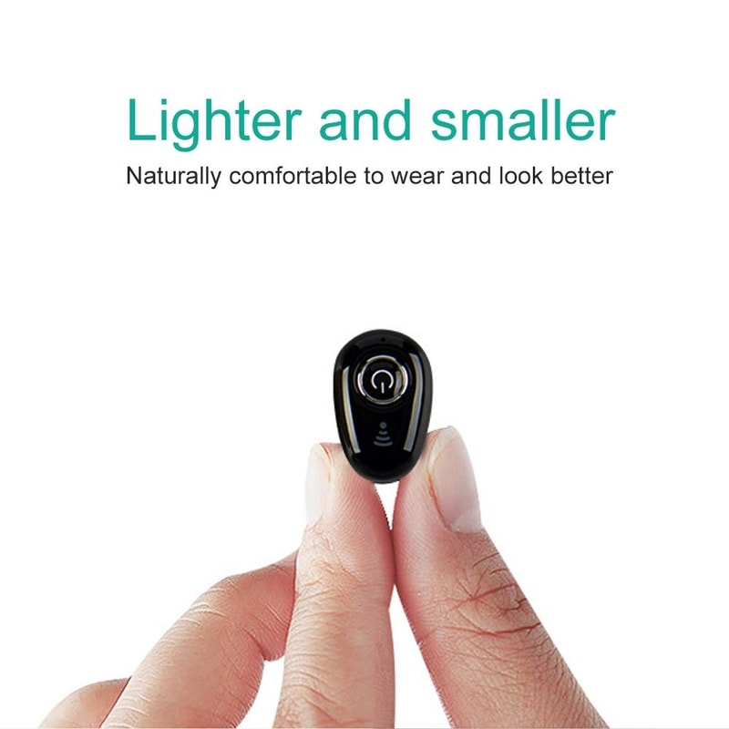 S650 Mini Invisible Bluetooth Earbud with Microphone for Calls, Driving and Sports