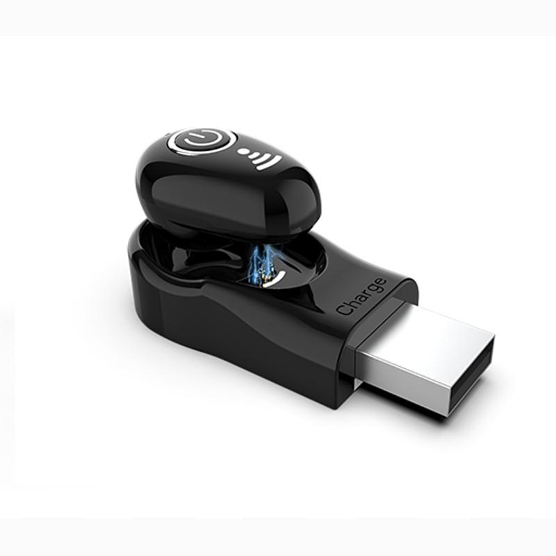 S650 Mini Invisible Bluetooth Earbud with Microphone for Calls, Driving and Sports