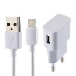 iphone wall charger 5v 2.1a with lightning 8 pin cable fast charging adapter