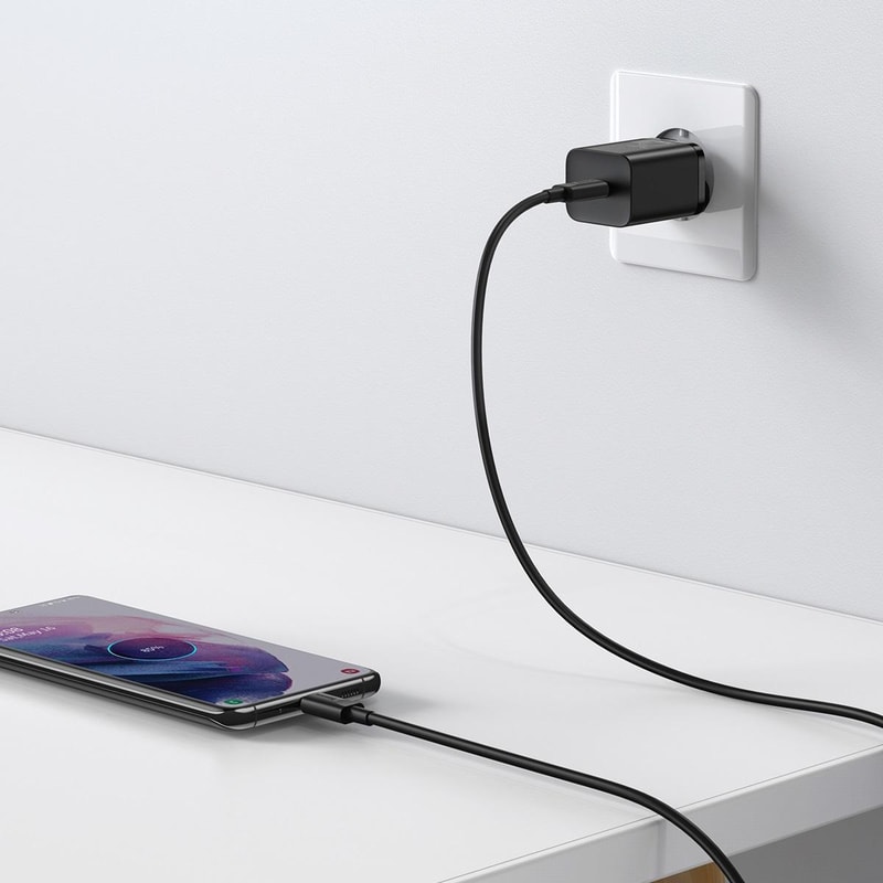 Baseus Super Si 25W USB-C Fast Charger with Type-C to Type-C Cable