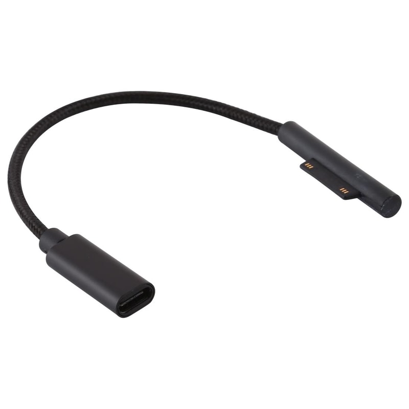 Surface Pro USB-C Charging Cable Adapter for Pro 7 6 5 Fast Power Connector