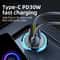 30W Dual USB Car Charger Hidden Socket Fast Charging Adapter QC 3.0 PD
