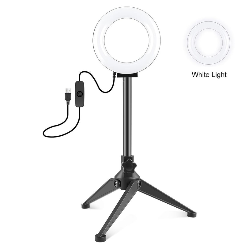 USB Ring Light with Tripod Stand for Selfie Video and Vlogging