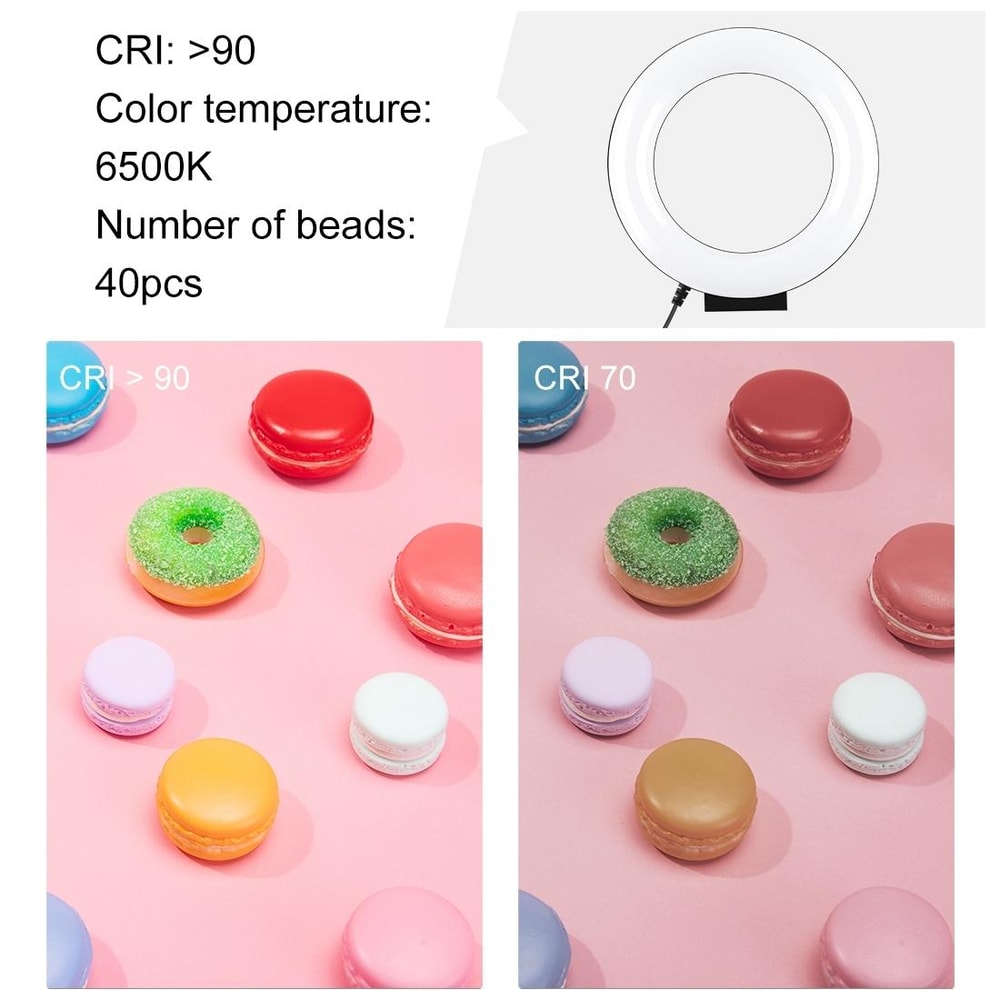 USB Ring Light with Tripod Stand for Selfie Video and Vlogging